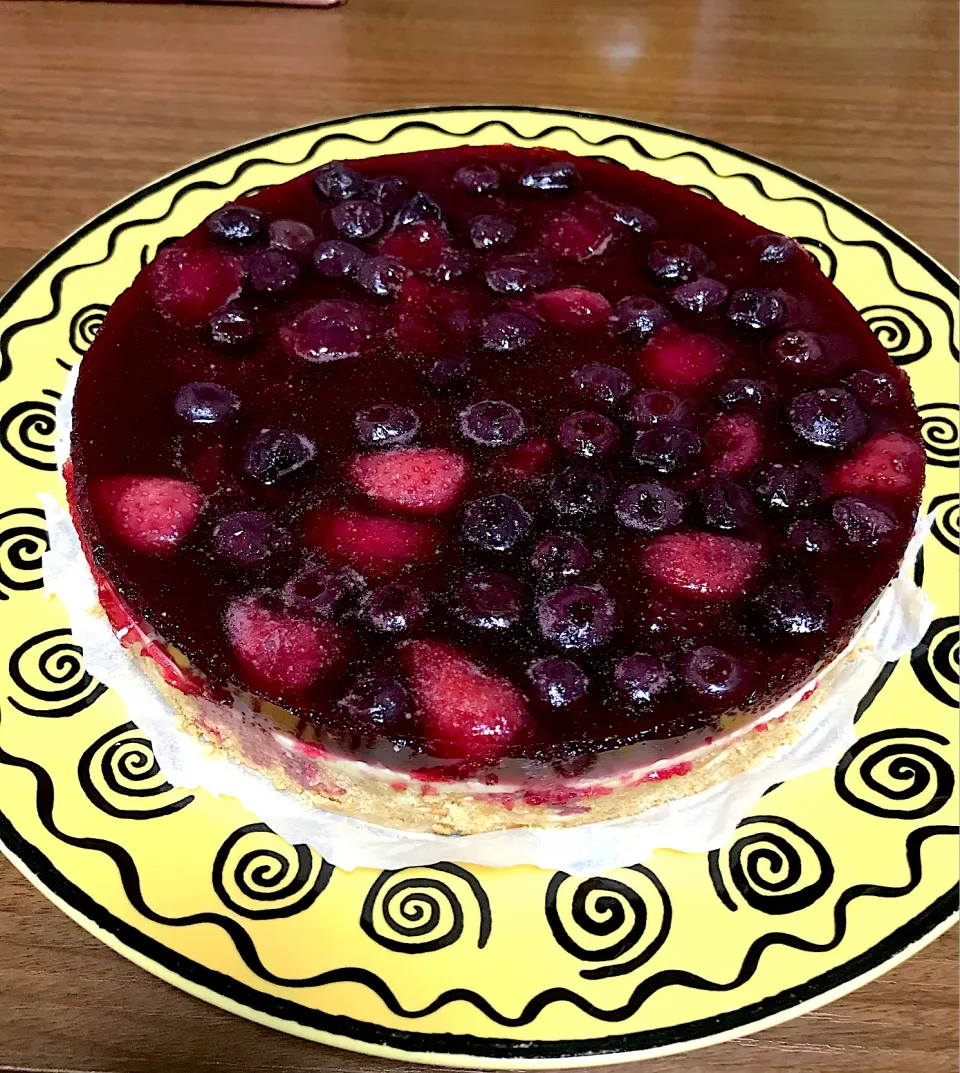 Snapdishの料理写真:ベリーチーズケーキ|つばりん亭さん