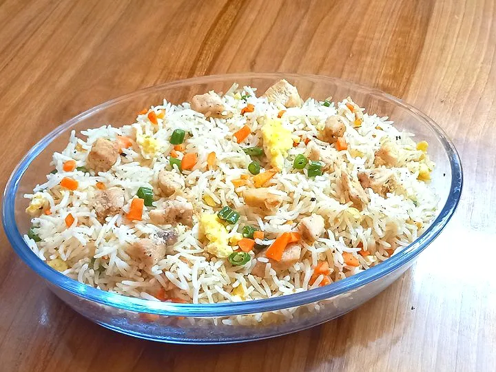 Egg Chicken fried rice...|Moumita Chowdhury Senさん