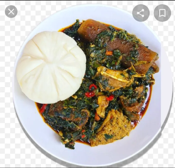 Afang soup and pounded yam|Umoh Michaelさん