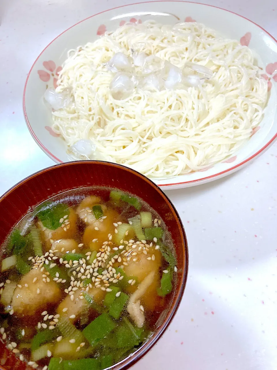 冷やし鶏南蛮そうめん|sinさん