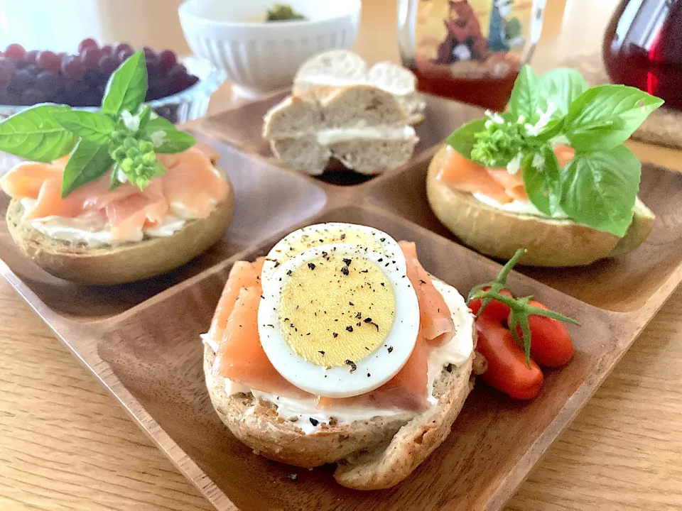 ＊ベーグル朝食🥯＊|＊抹茶＊さん