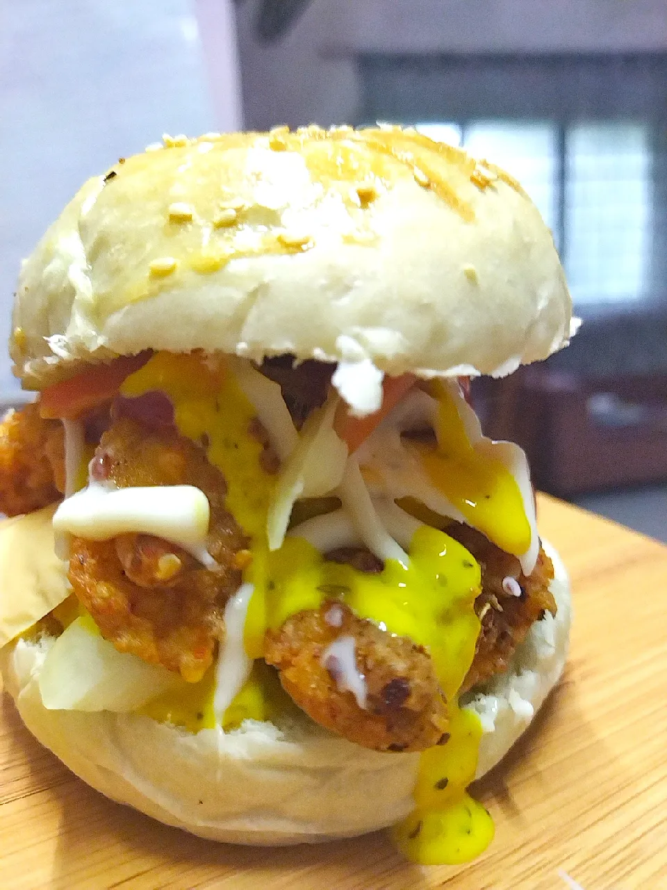 Homemade chicken burger|lailatul73さん