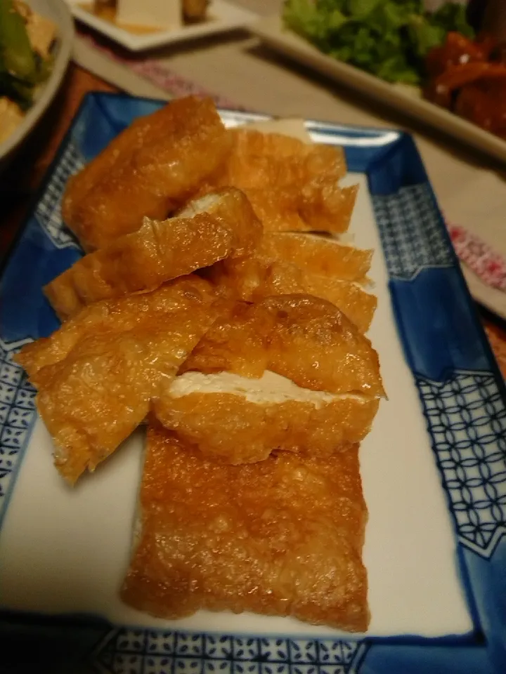 Snapdishの料理写真:大野の厚揚げ焼き|食事メモメモさん