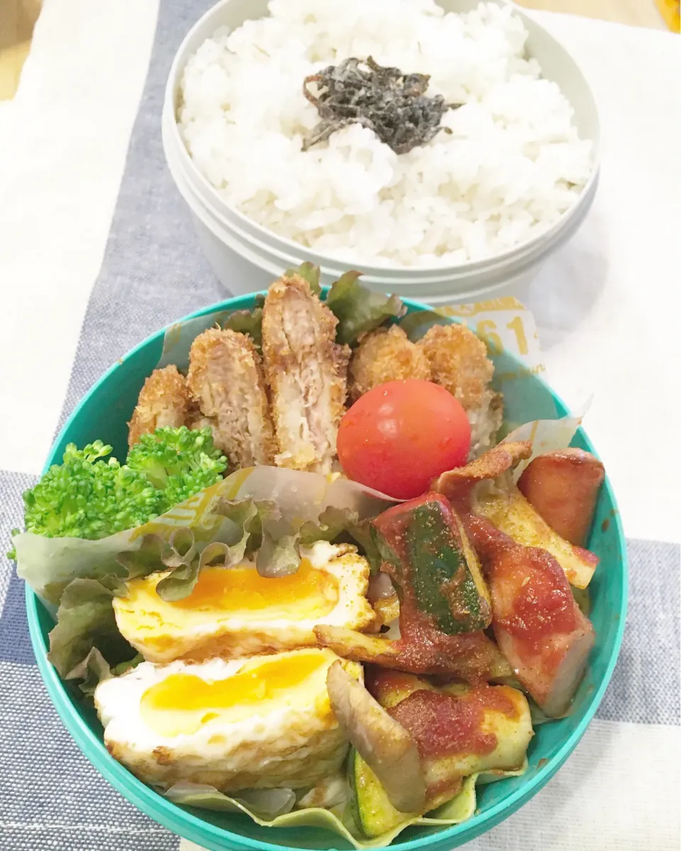 今日のパパ弁当は豚ヒレカツ弁当♪|key♪さん