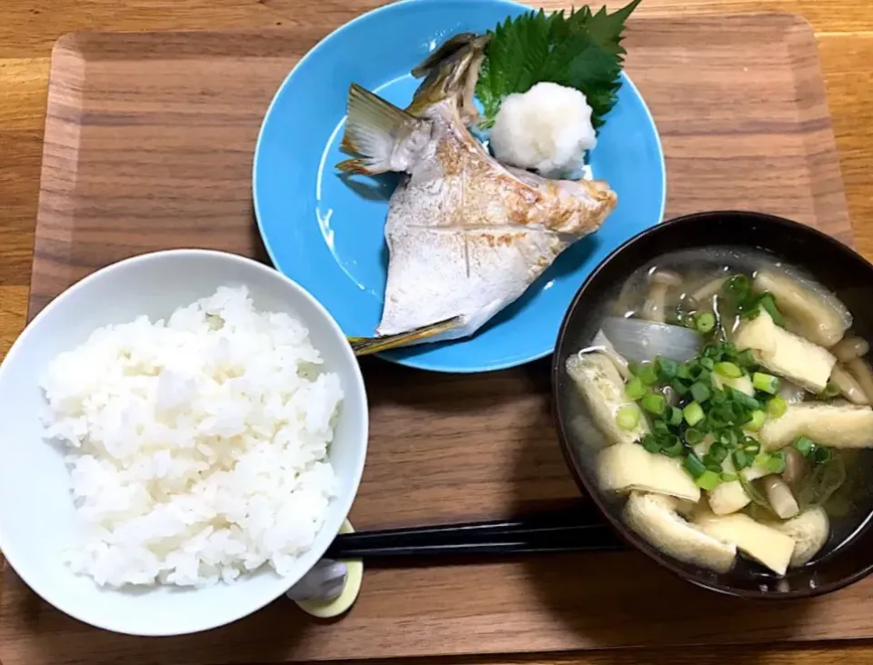 ヒラマサのカマの塩焼き定食|morimi32さん