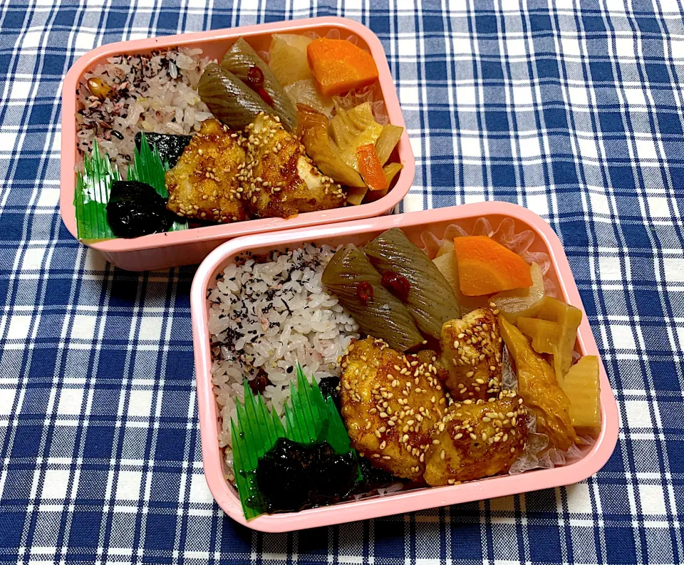 Snapdishの料理写真:ポン酢チキン弁当|kiusoudaiさん