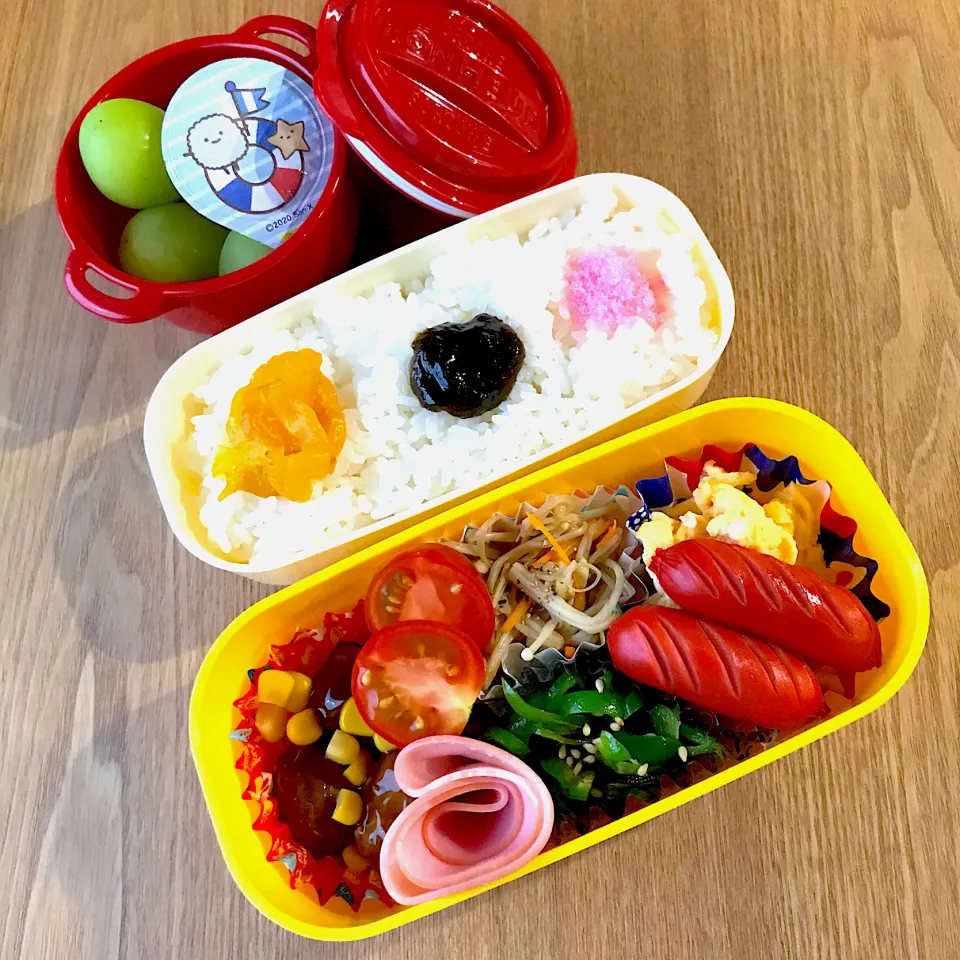 Snapdishの料理写真:小4女子の学童弁当🍙|ちぃさん