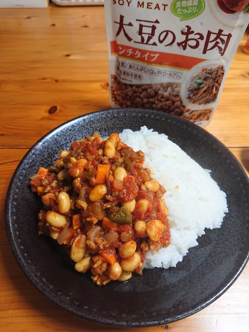 野菜ゴロゴロ！ソイミートでかんたんキーマカレー|なおさん