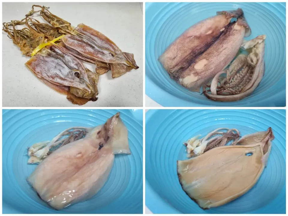 soaking dried squid|steven z.y.さん