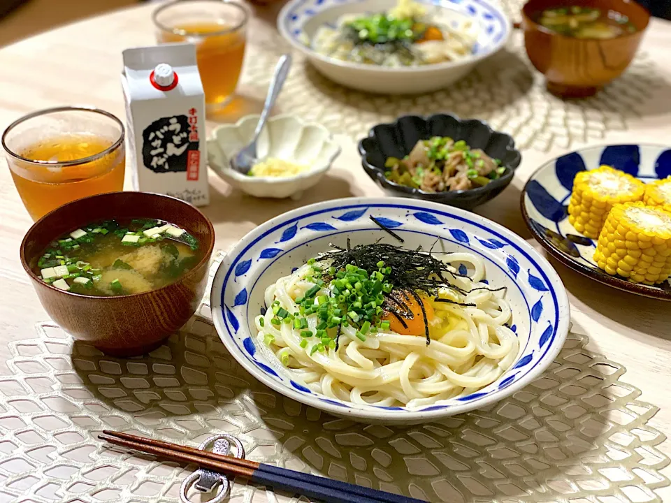 釜玉バター醤油うどん|ひろさんとゆりさんさん