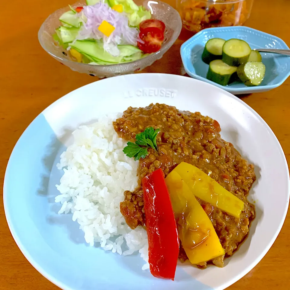 キーマカレーの夕飯8/18|あっちゃんさん