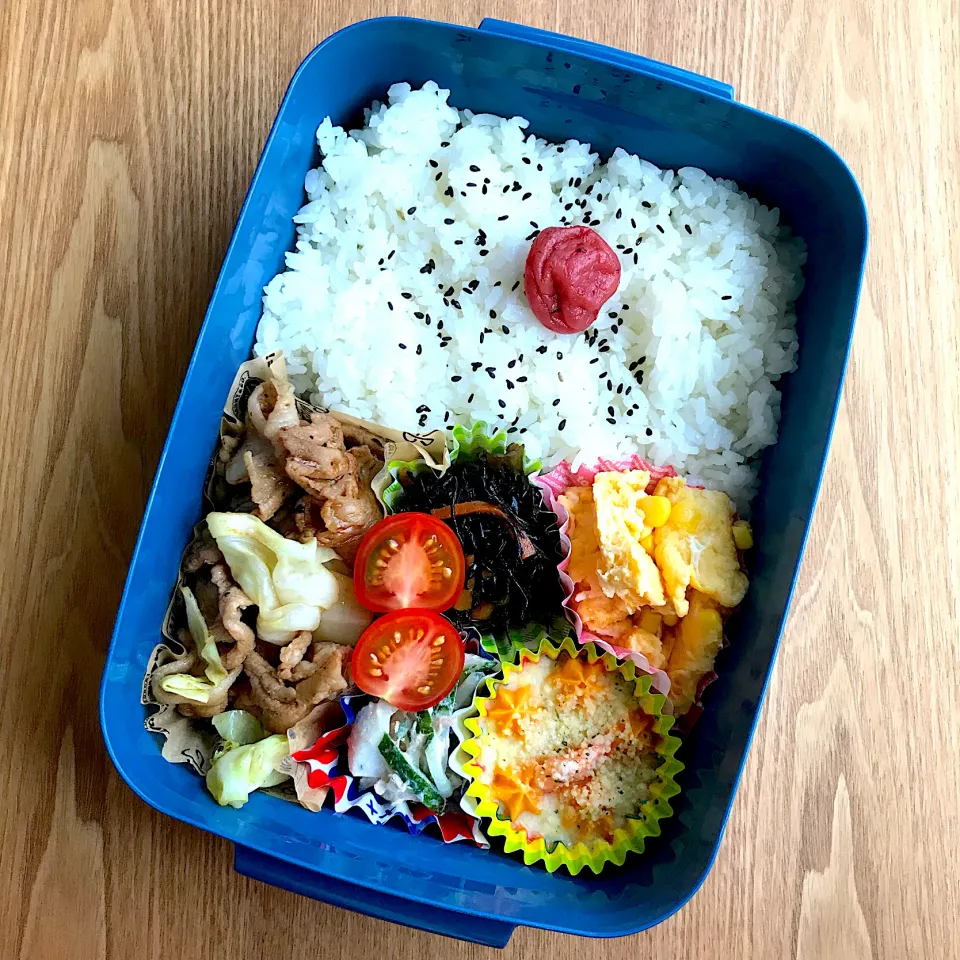 Snapdishの料理写真:寝坊したよねー弁当😪|ちぃさん