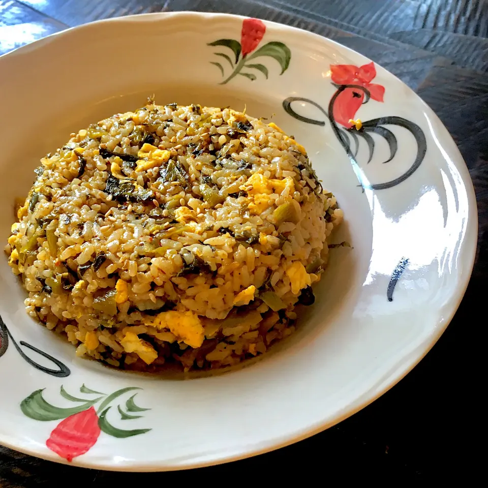 茶飯とおでん出汁で　高菜炒茶飯|イナコさん