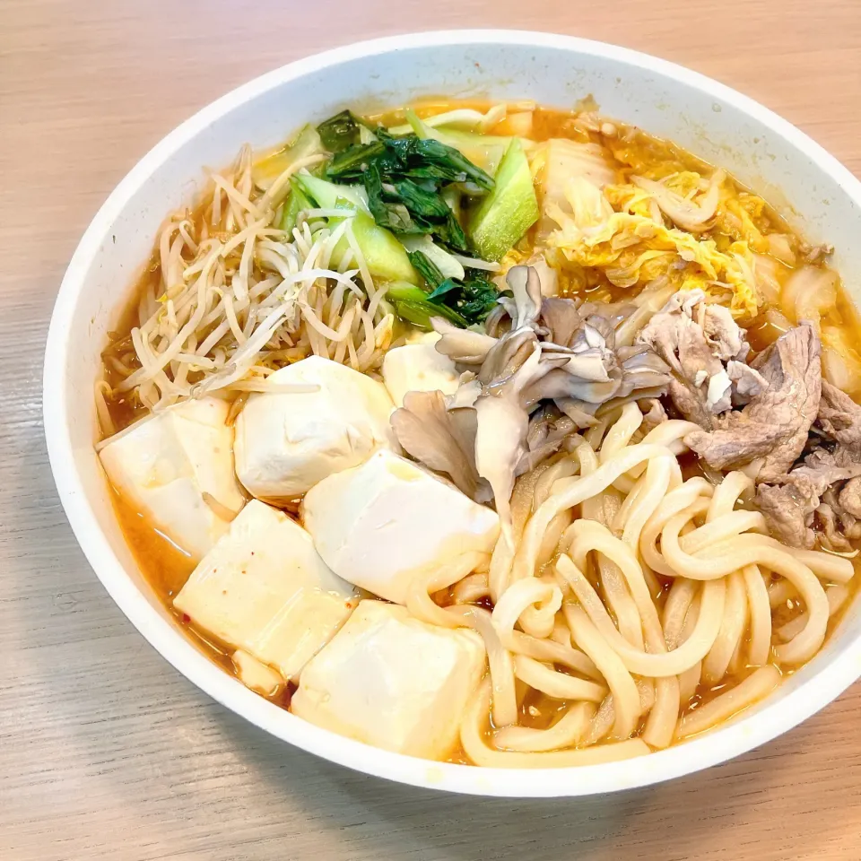 野菜たっぷり♡うどんと豆腐の糀甘酒＆自家製醤油糀チゲ|料理研究一家「古川家」さん