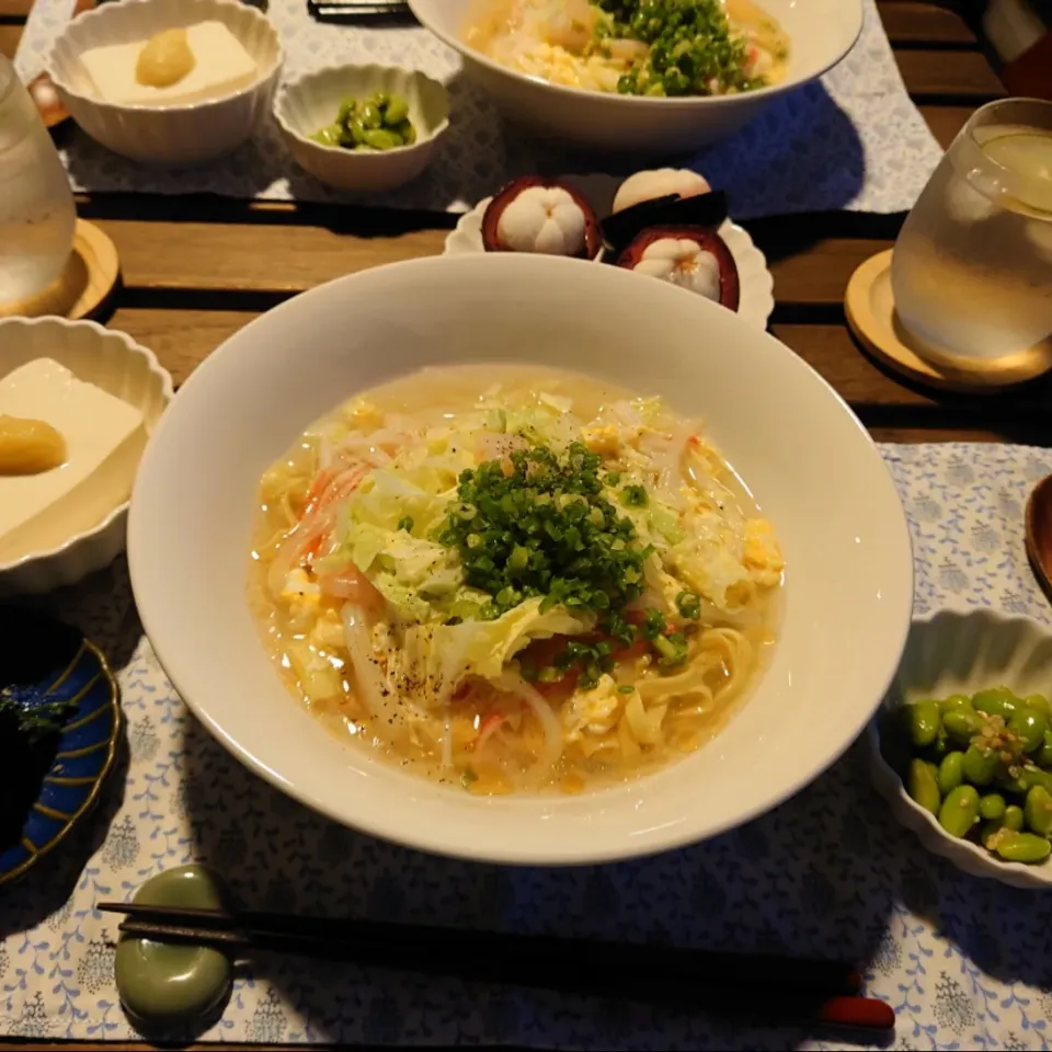 白菜とかにかまのとろみ麺|monsieurkurataさん