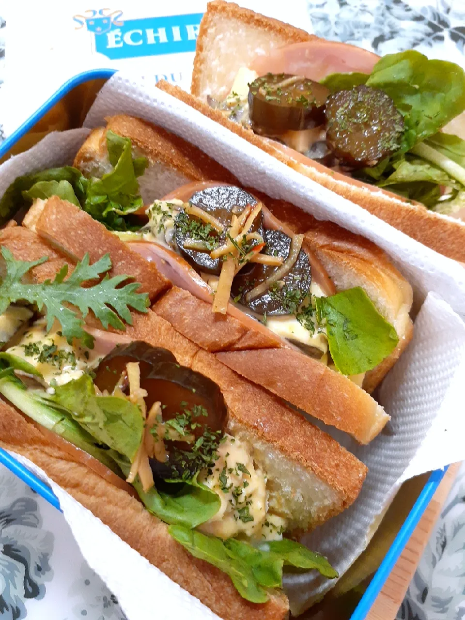 Snapdishの料理写真:🔷自家製🥒キューちゃんいり🍞和風🐣玉子サンド🥪🔷|@きなこさん