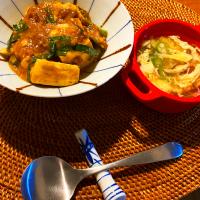 ・四川風麻婆豆腐・中華スープ