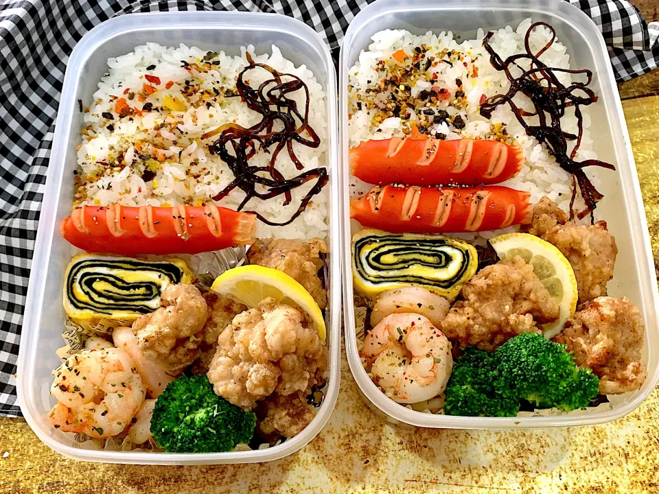 Snapdishの料理写真:8月20日＊唐揚げ弁当|rumi♪さん