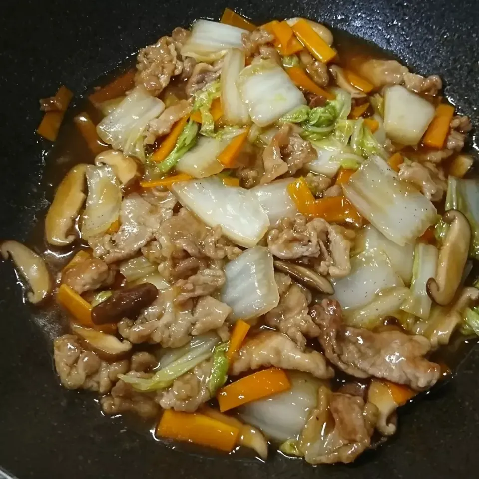 Snapdishの料理写真:白菜と豚肉のうま煮|しまだ ちえこさん