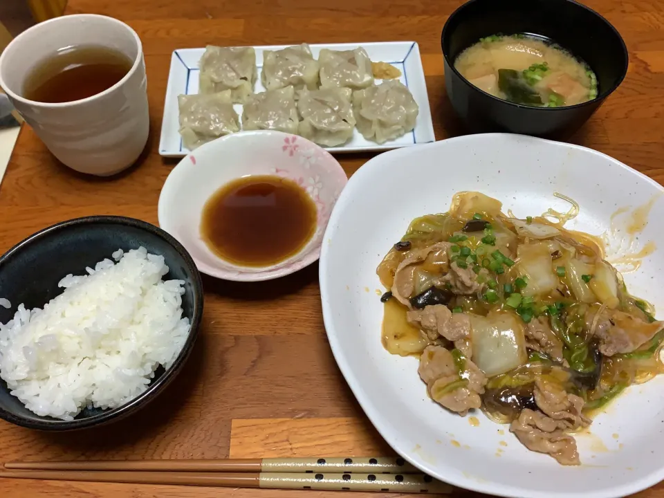 麻婆春雨(白菜追加)と肉焼売|GAKUさん