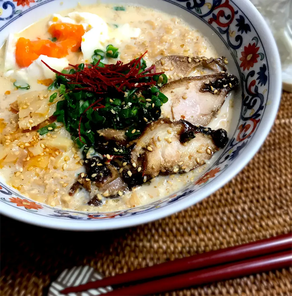 Snapdishの料理写真:天下一品風‪\( ᐛ )/豆乳ラーメン|くろねこじったん‍さん