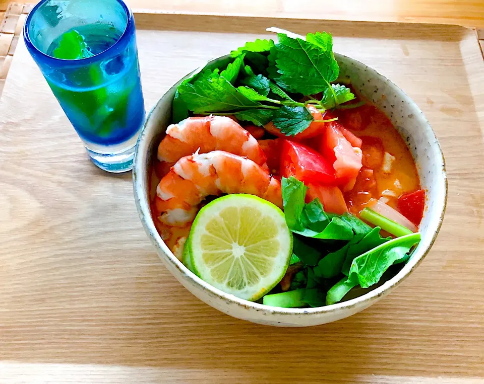 Snapdishの料理写真:トムヤムクンラーメン|shinoさん