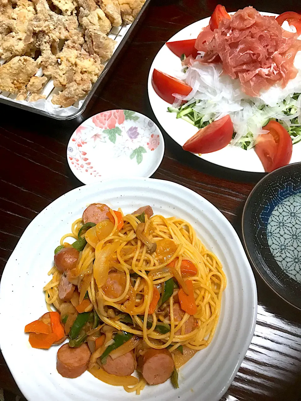 ナポリタンな晩御飯|ちーさん