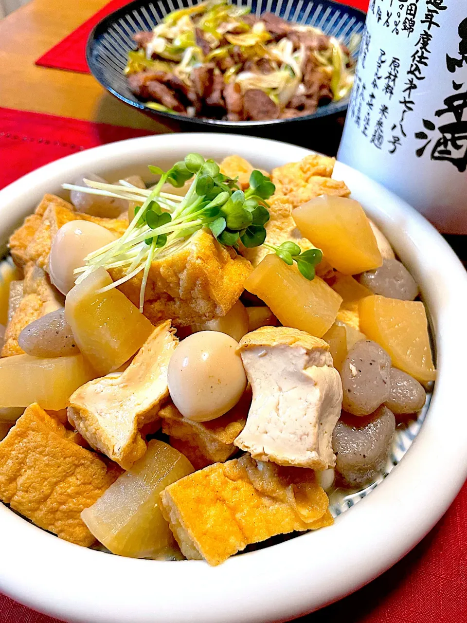 ちっちゃいおでん風煮物🍀|おかちさん