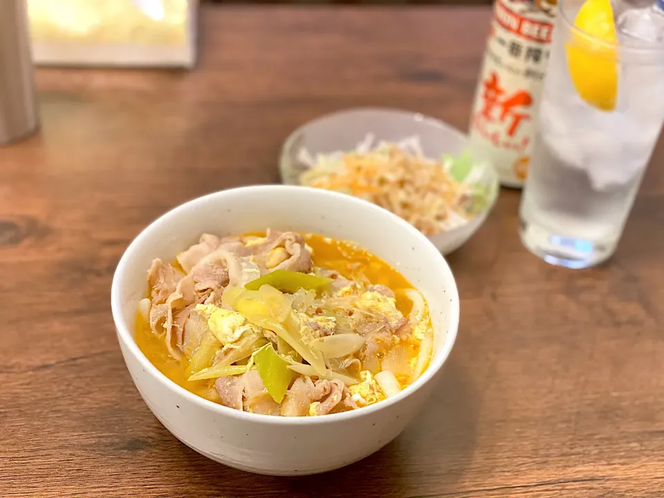 Snapdishの料理写真:酸辣湯麺風うどん|mi-chanさん