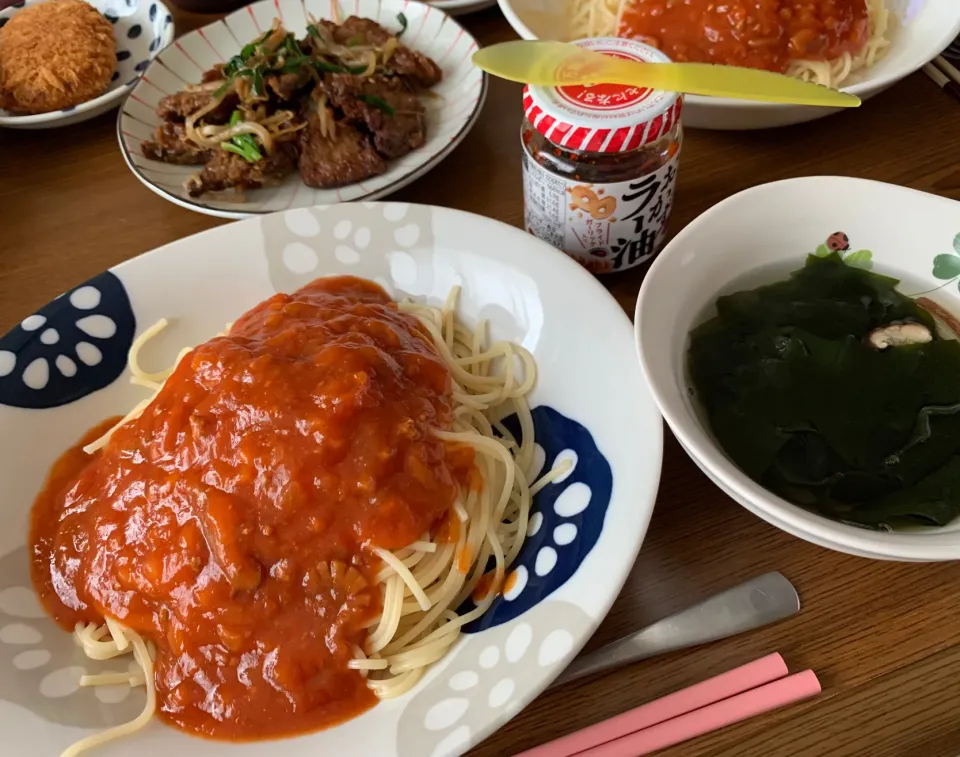 8月22日昼はミートソース🍝|とももさん