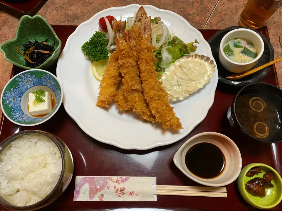 エビフライ定食🍤🍤🍤🍤🍤|buhizouさん