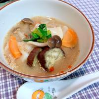 🥟水餃子の冷やし味噌汁🥟