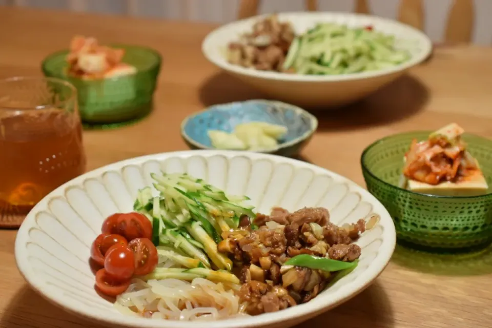 大豆肉の坦々冷麺|うにんぱすさん