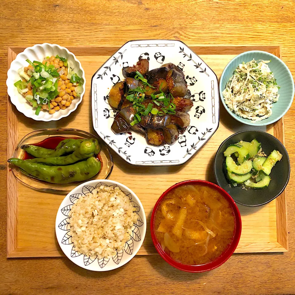 #vegan 
茄子の醤油麹炒め|makiko_aさん