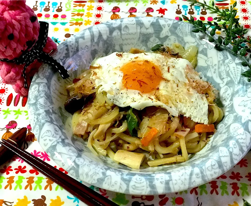 Snapdishの料理写真:醤油麹焼きうどん💓|noeさん