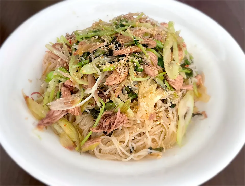 ホタルイカと梅しそのパスタ風素麺|imachanさん