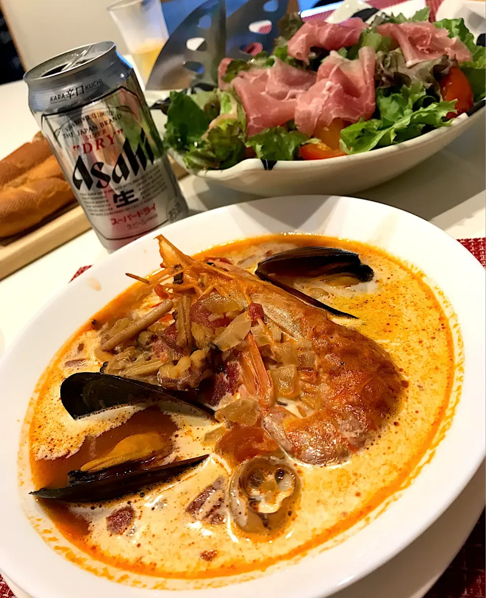 ブイヤベース＆生ハムサラダ🥗➰🍻|ナムナムさん