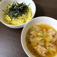 Snapdishの料理写真:鶏ネギ塩つけ麺|Walkerさん