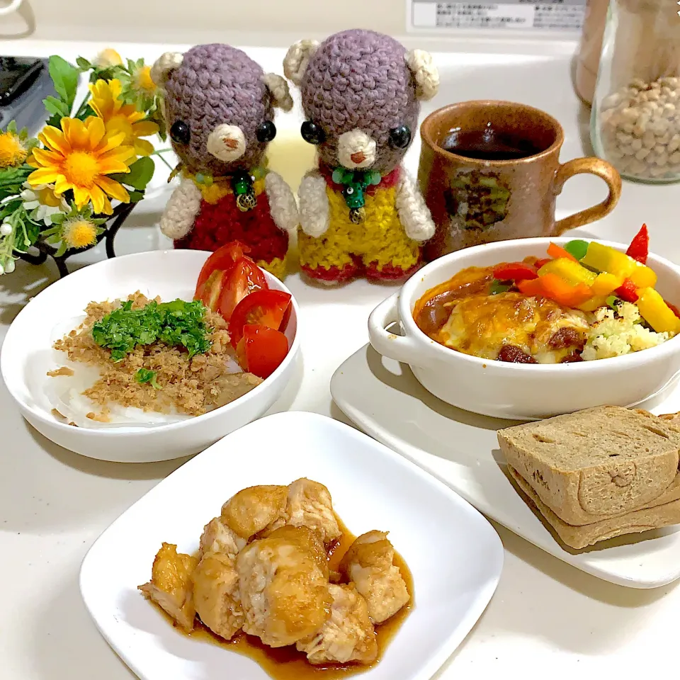 Snapdishの料理写真:朝ごぱん( ´ ▽ ` )|chagashiさん