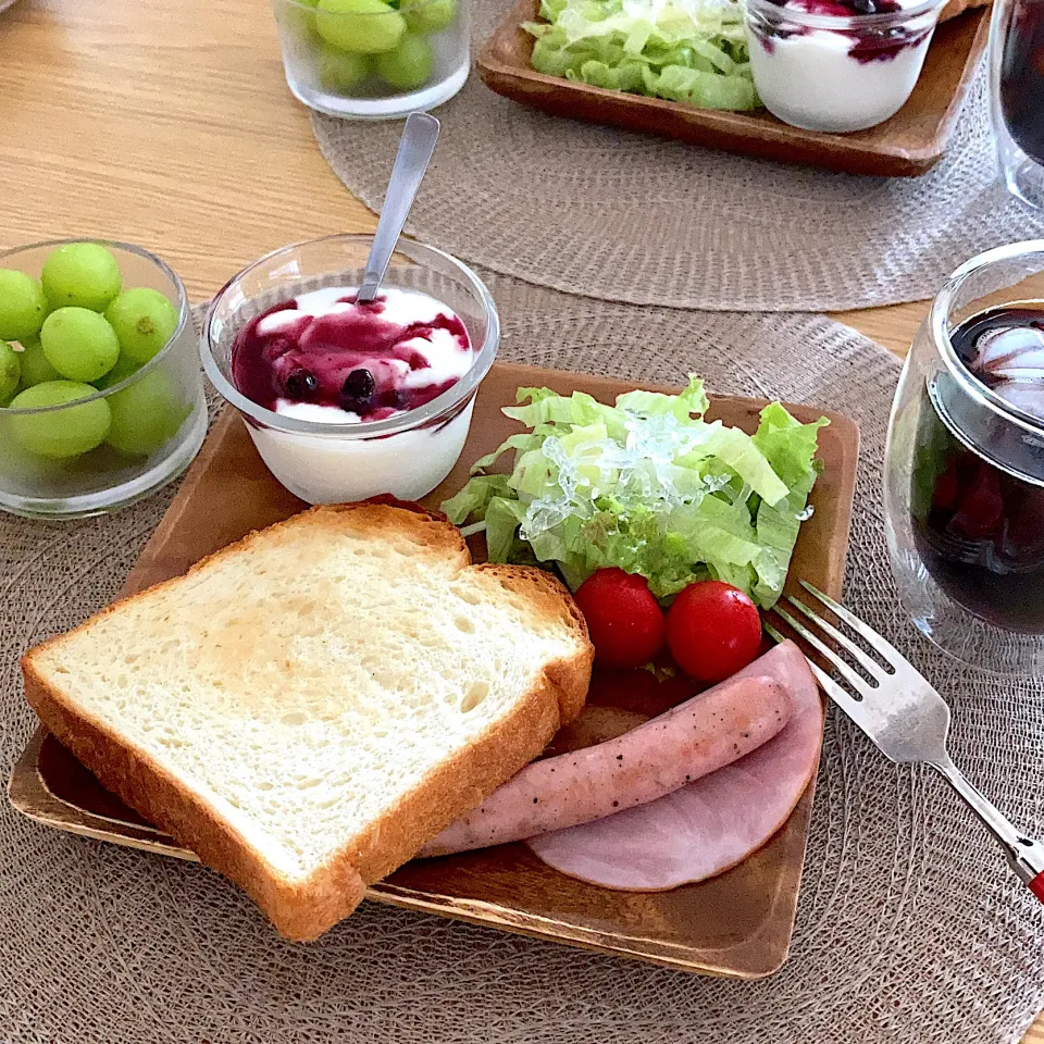 Snapdishの料理写真:朝食|ツインうさぎさん