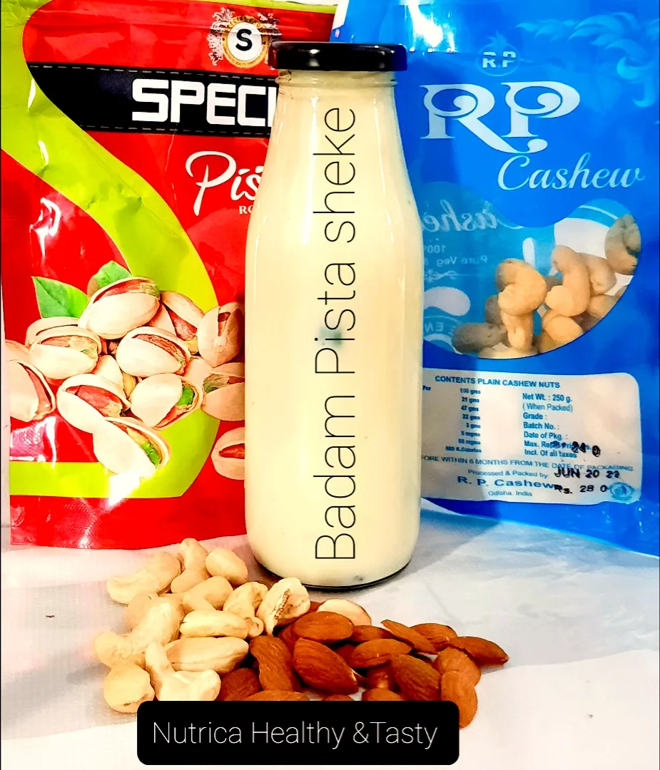 Badam pista sheke 
Nutrica Healthy&Tasty|All tipe videosさん