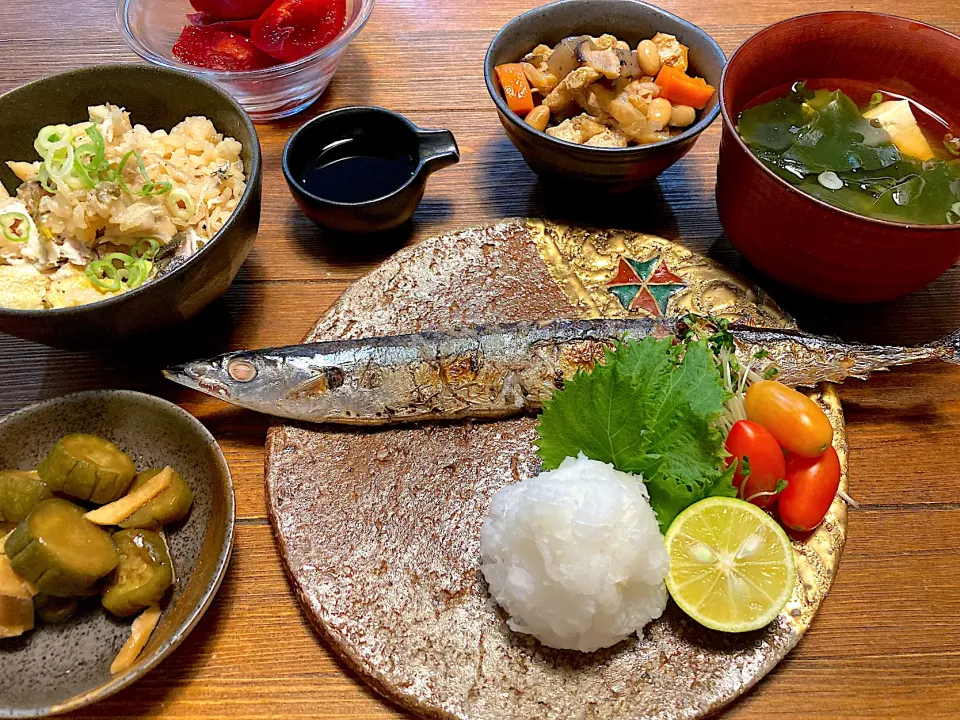 秋刀魚の塩焼き定食|n_nさん