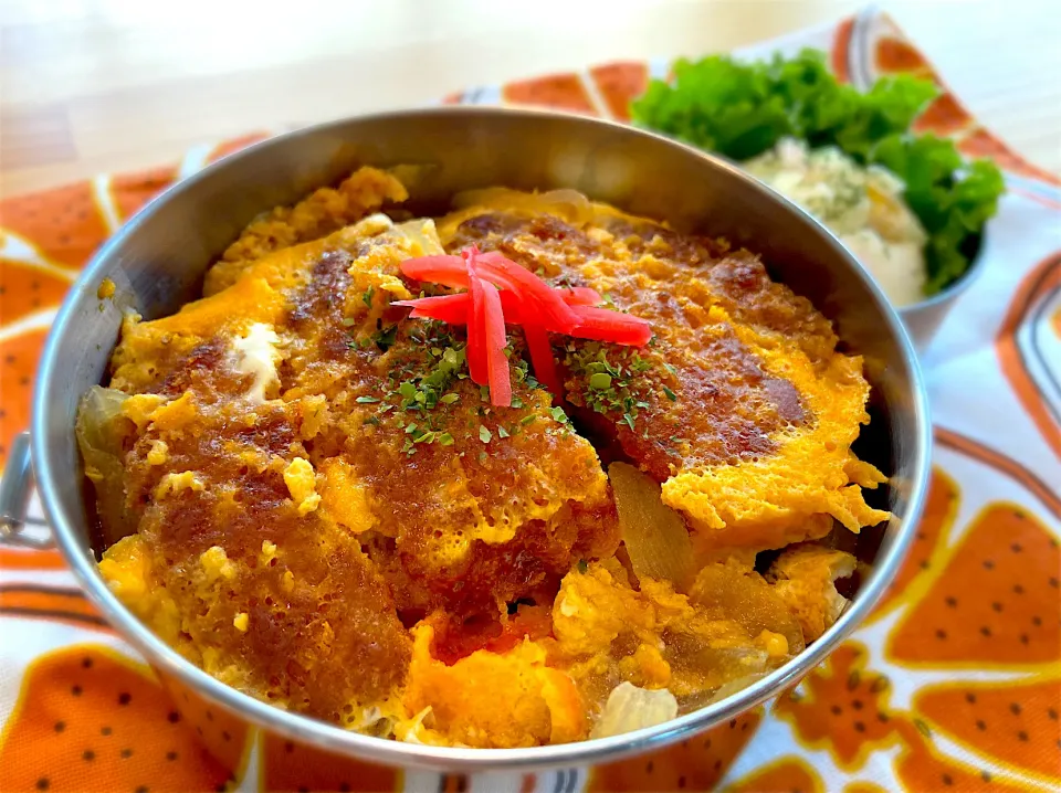 JKカツ丼＆ポテトサラダ弁当|Topollinoさん