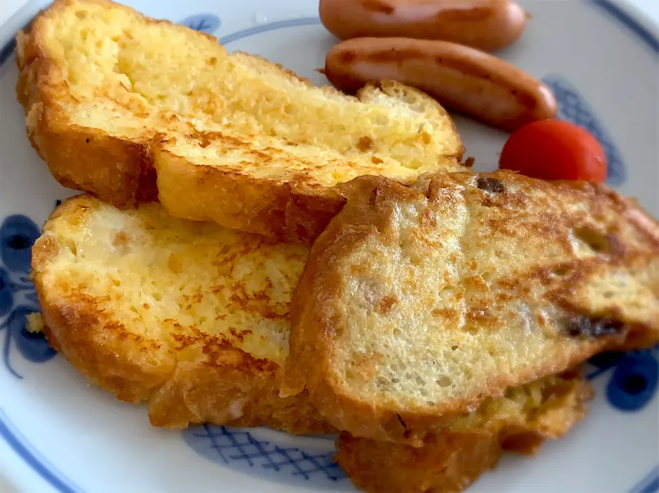 フランスパンのフレンチトースト|まーまさん