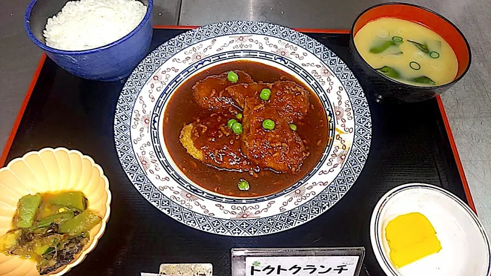 白身魚フライの麻婆ソースがけ定食|nyama1さん