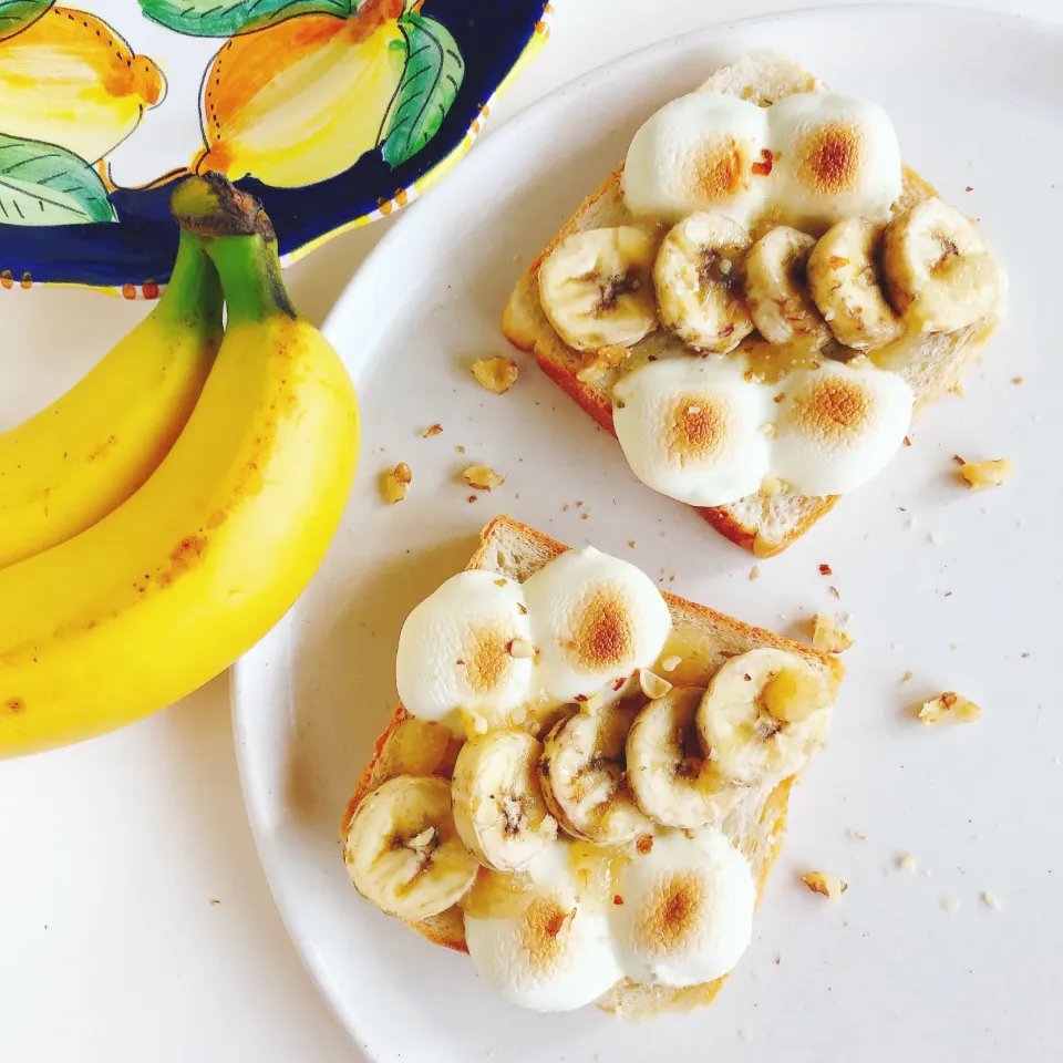 蜂蜜バナナ塩レモントースト🍌🍋🍞|sakiさん