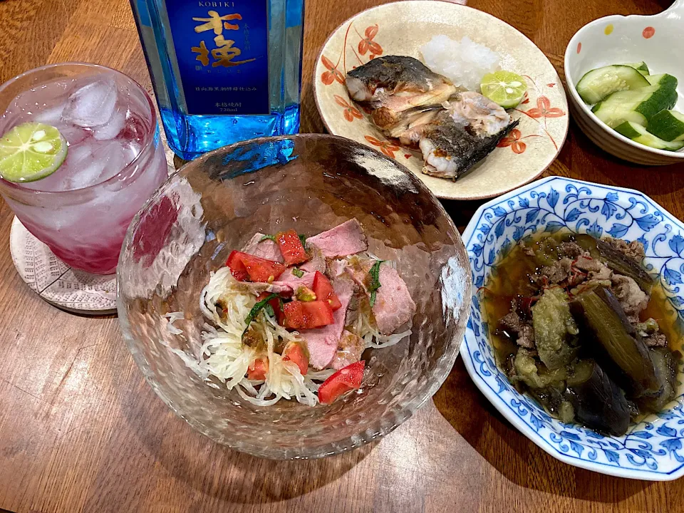 今夜も野菜中心で　一杯🥃|sakuramochiさん