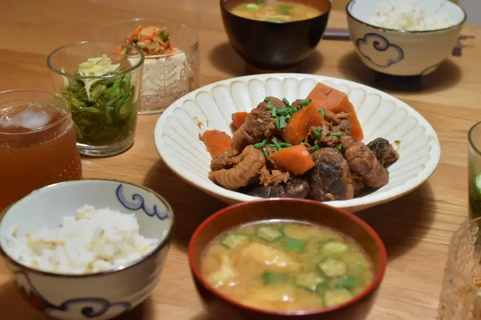 Snapdishの料理写真:ひっぽのへそ大根の煮物|うにんぱすさん