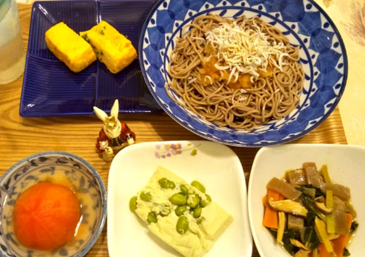 '21．8/27
晩ごはんはしらすおろし蕎麦😋|たえさん