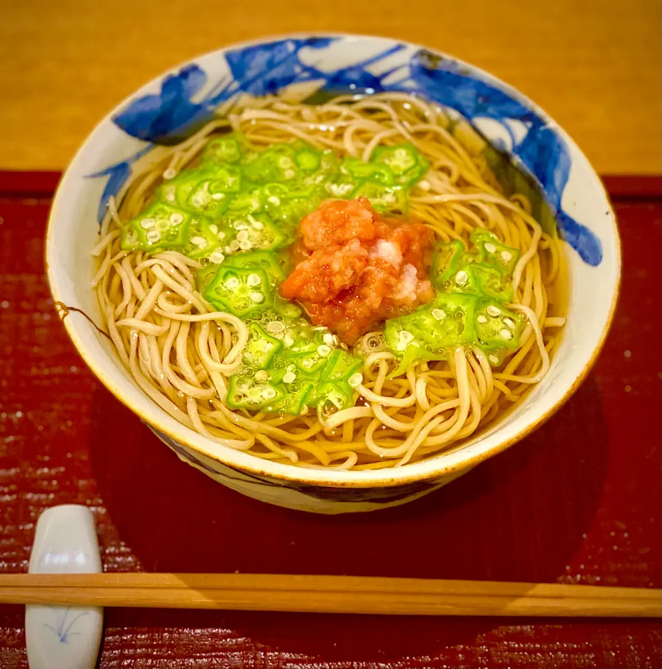 梅おろし冷掛け蕎麦|にゃあ（芸名）さん